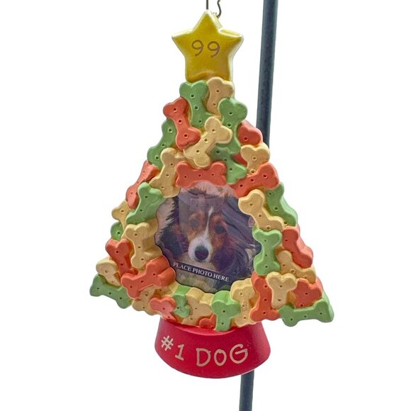 Hallmark Keepsake Dog Ornament Special Dog Photo Holder 1999 Tree Bones Treats - Picture 6 of 7